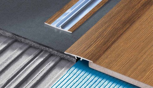Flat aluminium wood effect - flat,