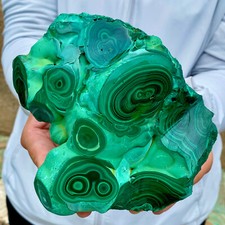 4.3LB  Natural tortoise Malachite transparent cluster coarse mineral sample