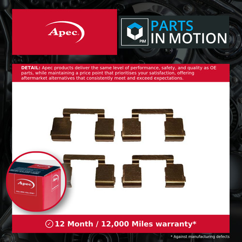 Brake pad fitting - pad, fits