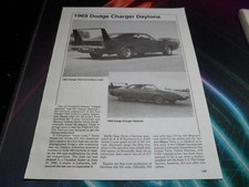 Original 1969 Dodge Charger Daytona & 1969-1970 Charger 500 write-up pg 135-136