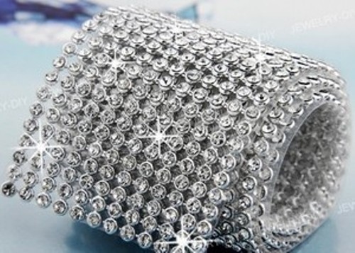 Cake ribbon band silver - cake,