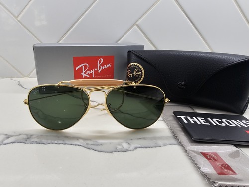 New ray ban - outdoorsman, gold