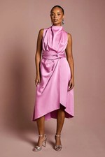 Coast Pink Midi Dress Womens