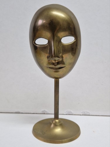 Vintage brass theatre mask - theatre,