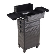 Vanity Makeup Hairdressing Makeup Trolley Case on Wheels 4 in 1 Nail Polish Bin