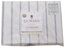 DORMA EST.1921 Weybourne 300 Thread Count Cotton Percale Pillowcase 48 X 76cm