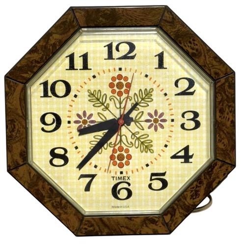 Vintage timex octagonal wall - timex,