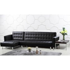 HAWTHORN BLACK FAUX LEATHER