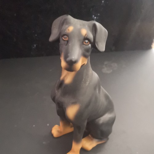 Hhh ceramic doberman - ceramic,