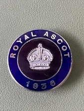 Ascot horseracing badge 1938