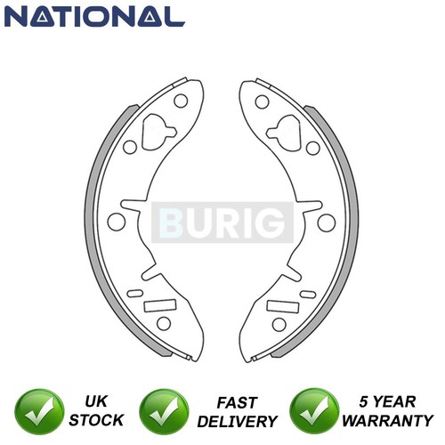 Brake shoes set - shoes, rear