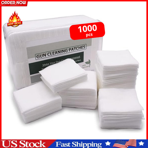 1000pcs gun cleaning patches - gun,