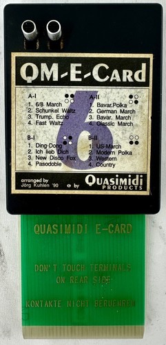 Quasimidi vintage card - e,