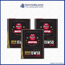 6 Lt OLIO SEMI SINTETICO MOTUL CLASSIC 15W50 - AUTO D'EPOCA - 1970->