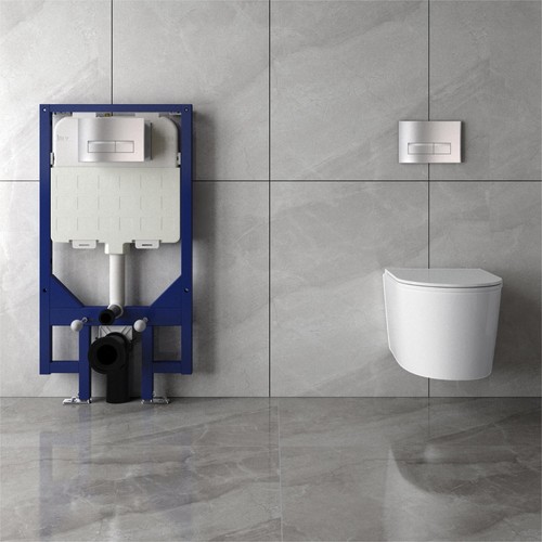 Rimless wall hung toilet - wall, uf