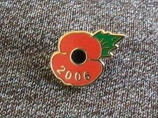 2006 Poppy Badge. Free Postage