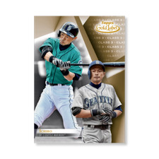 Ichiro Suzuki #85 Mariners Class 3 Version #ed/10 made 2018 Topps Gold Label 5x7