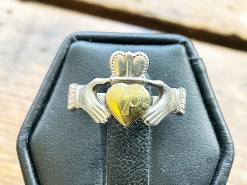 Vintage claddagh ring sterling - claddagh,