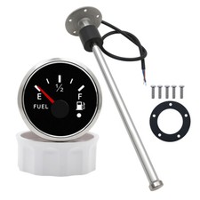 52mm Fuel Tank Level Gauge Alarm 100-500mm Gas Fuel Level Sender Sensor 0-190ohm