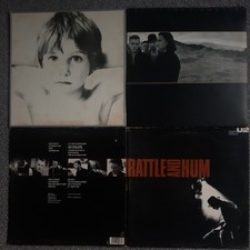 U2 Job Lot Vinyl x 3 LP (4
