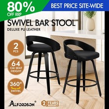 ALFORDSON 2x Bar Stools Swivel