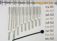 Solfeggio Chakra Tuning Forks-Silver Edition for Vibrational Wellness & Healing