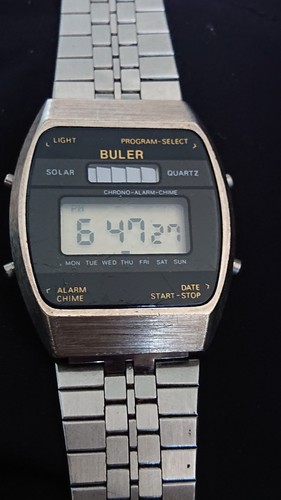 1970s buler solar - buler, watch.