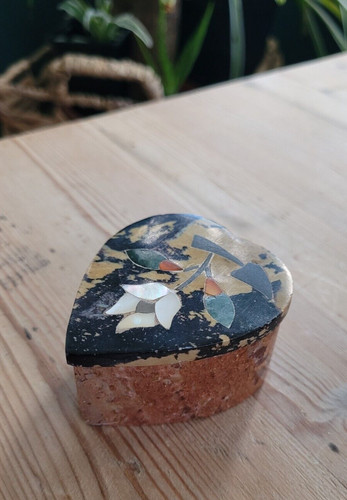Marble stone 6cm heart - 6cm,