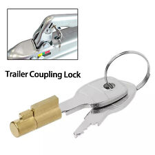 Trailer Caravan Hitch Coupling Lock 2 Keys Heavy Duty Towing Tow Ball Pin Lock