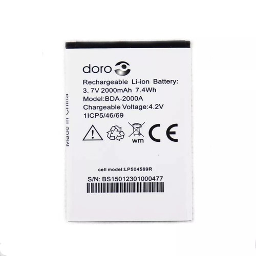 Genuine doro bda 2000a battery - bda-2000a,
