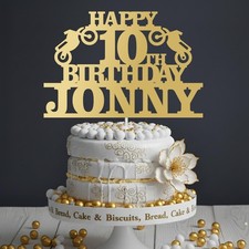 Motorbike Acrylic Cake Topper