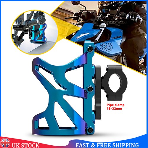 Blue motorcycle handlebar cup - motorcycle,