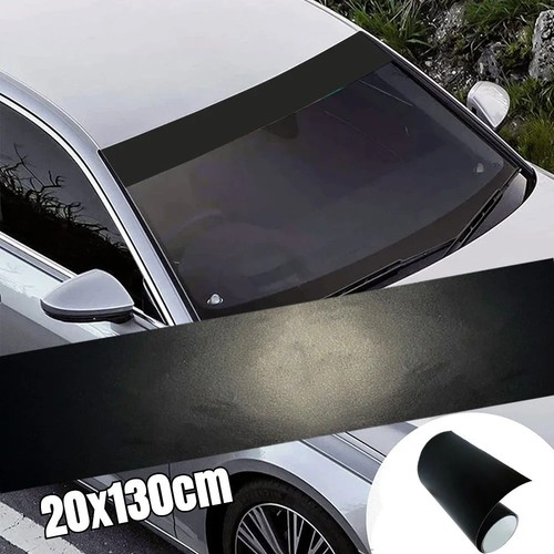 Matte black visor sun strip - visor,