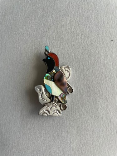 Vintage zuni signed sterling - zuni,