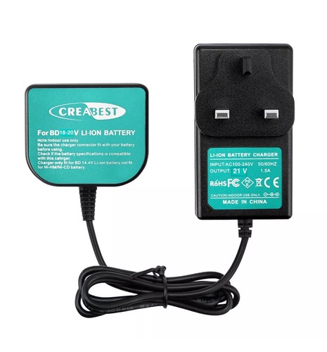 Charger for black decker - &,