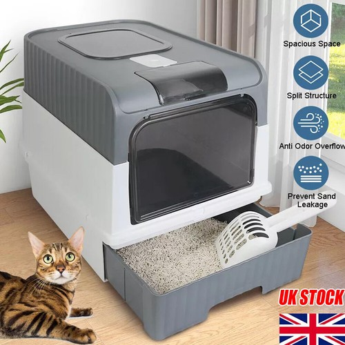 Large cat litter box self - uk,