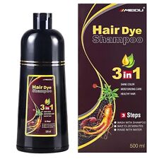 Hair Dye Shampoo 3 in 1 Hair Shampoo Instant Hair Dye Herbal Ingredients Gift US