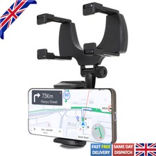 Universal Car Rearview Mirror Mount Stand Holder Cradle For Phone Truck GPS Auto