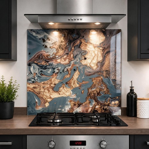 Printed glass kitchen - glass,