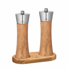 Zassenhaus Augsburg Mill Set Olive Wood, Pepper Mill + Salt Mill + Trivet