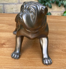 Bronze Colour Standing Bulldog