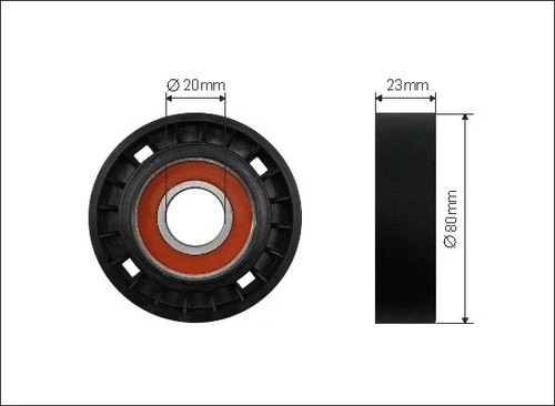Deflection guide pulley - deflection/guide,