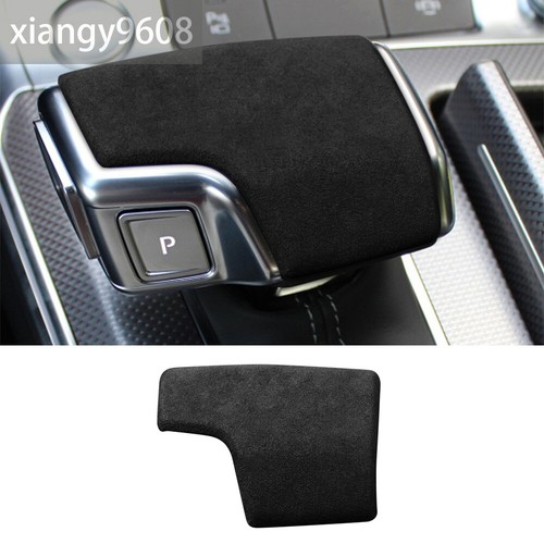 Suede black gray gear shift - suede,
