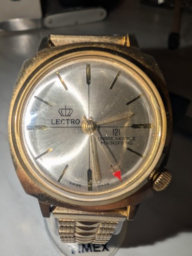 Lectro mens wristwatch 1970s - mens,