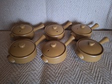 Denby Ode Lidded Soup Bowls x 6 ½pt – With Handles – Unused Condition
