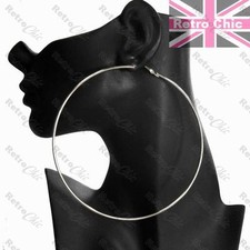 LARGE HOOP EARRINGS thin metal