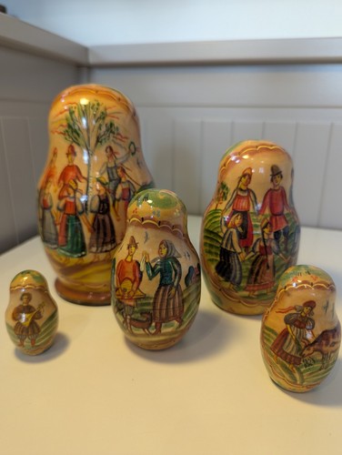 Set russian matryoshka - of,