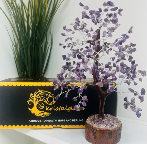 Amethyst crystal tree gem - amethyst, tree,