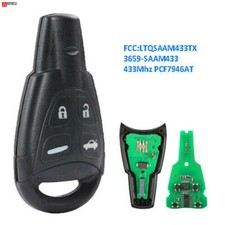 Replacement For 2003 2004 2005 2006 2007 2008 2009 Saab 9-3 93 Remote Key Fob 4B