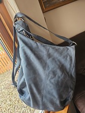 WOMENS PETER KAISER GREYSUEDE LIKE CROSSBODY HANDBAG ZIP BAG SHOULDER